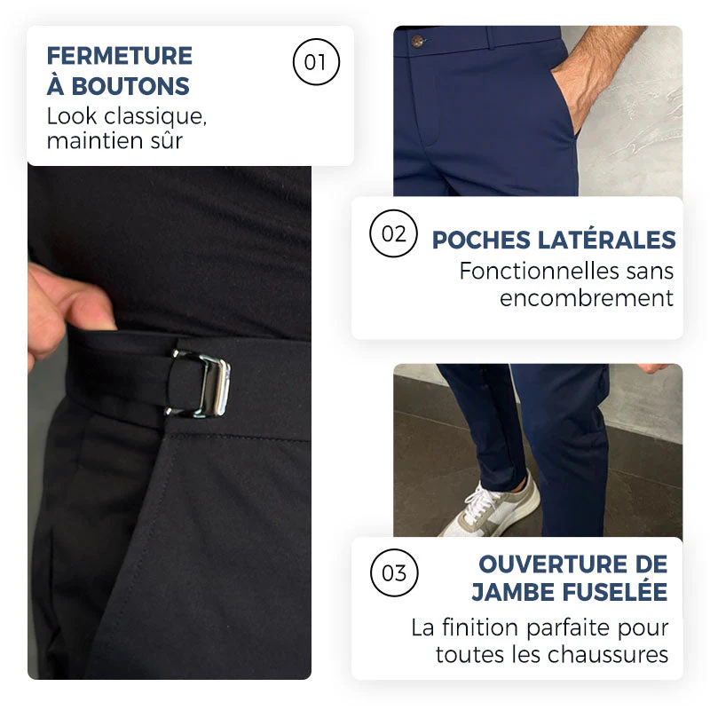 👖 Pantalon slim extensible Fliwos pour homme – confort & élégance | France| Stock limité – 50 % OFF - Image 7