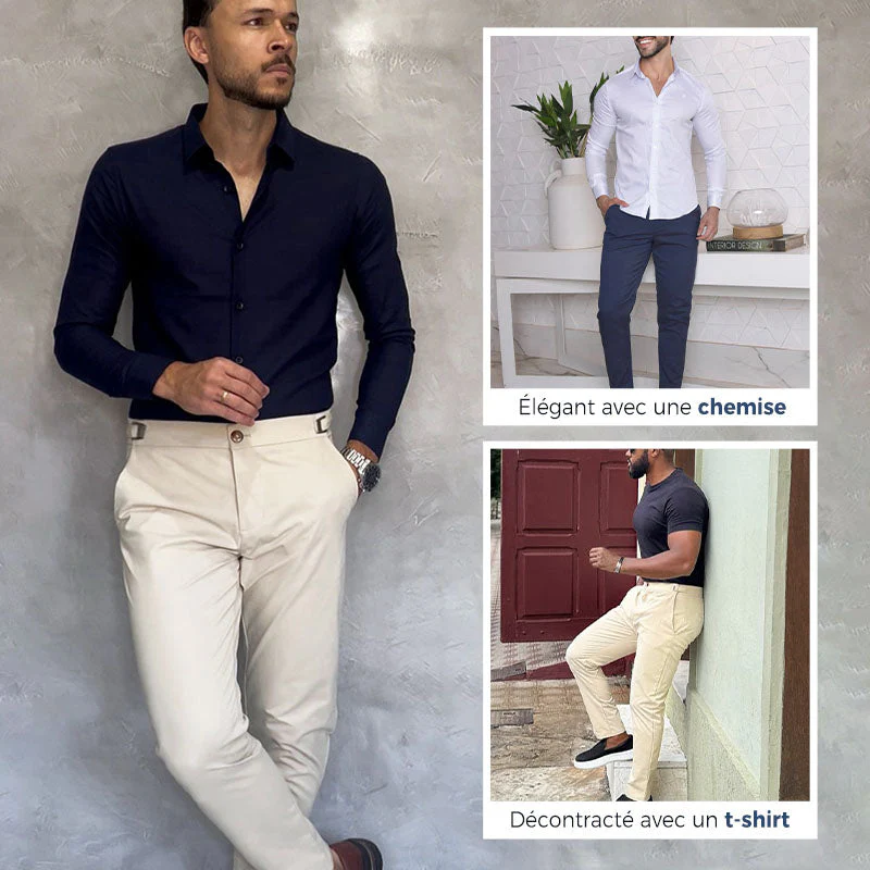 👖 Pantalon slim extensible Fliwos pour homme – confort & élégance | France| Stock limité – 50 % OFF - Image 8