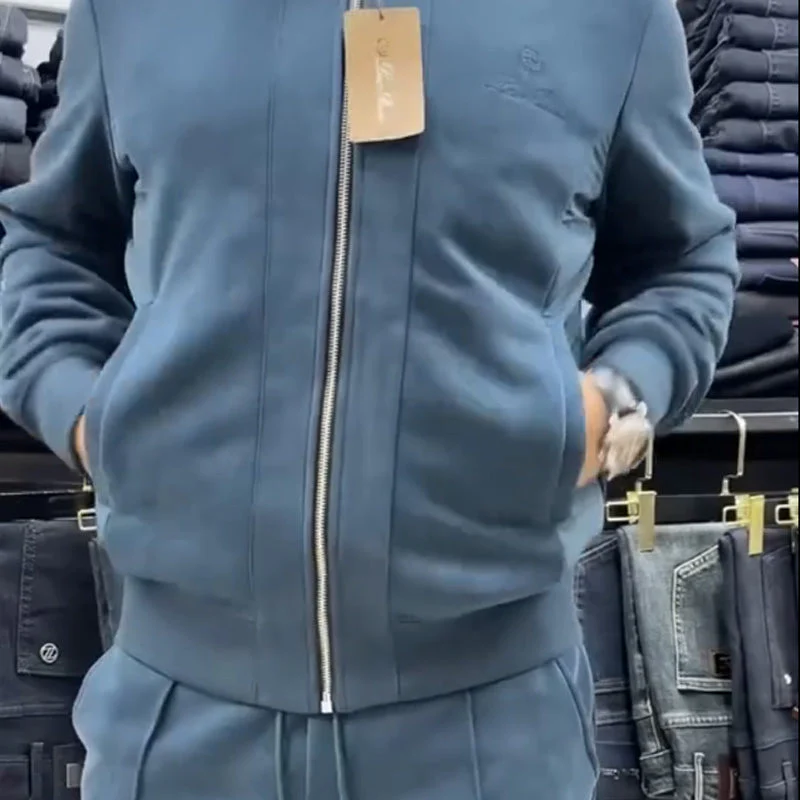 Ensemble deux pièces veste et pantalon décontractés pour homme - Image 2